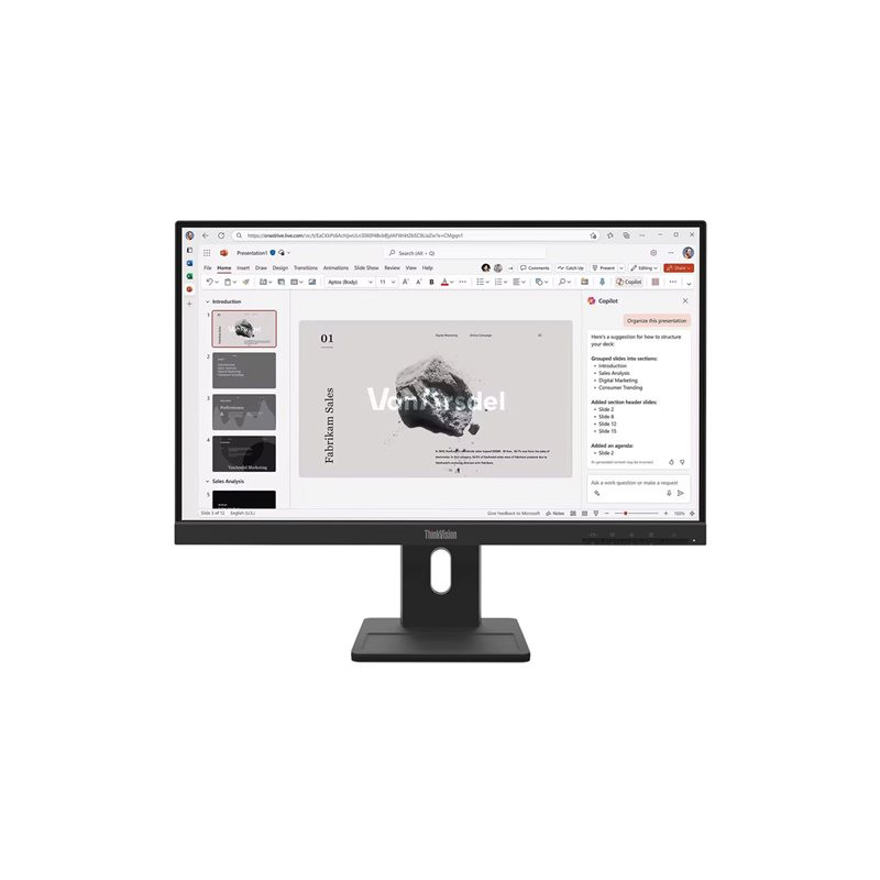 Écran LED - 1920 x 1080 Full HD (1080p) @ 100 Hz - IPS - 250 cd - m² - 1300:1 - 4 ms - HDMI, VGA, D... (64C9MAT6EU)_1