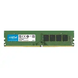 Crucial - DDR4 - module - 4 Go - DIMM 288 broches - 2666 MHz - PC4-21300 - CL19 - 1.2 V - mémoire sans... (CT4G4DFS8266)_1
