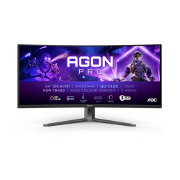Moniteur OLED - jeux - incurvé - 34" - 3440 x 1440 @ 175 Hz - 15000000:1 - DisplayHDR 400 True Black ... (AG346UCD)_1