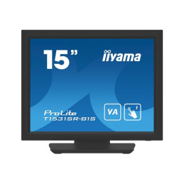 Écran LED - 15" - écran tactile - 1024 x 768 - VA - 350 cd - m² - 2500:1 - 18 ms - HDMI, VGA, Disp... (T1531SR-B1S)_1