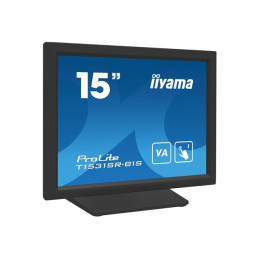 Écran LED - 15" - écran tactile - 1024 x 768 - VA - 350 cd - m² - 2500:1 - 18 ms - HDMI, VGA, Disp... (T1531SR-B1S)_2