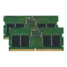 Kingston - DDR5 - kit - 16 Go: 2 x 8 Go - SO DIMM 262 broches - 4800 MHz - PC5-38400 - CL40 - 1.1 V ... (KCP548SS6K2-16)_1