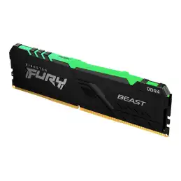 Kingston FURY Beast RGB - DDR4 - module - 16 Go - DIMM 288 broches - 3200 MHz - PC4-25600 - CL16 - 1... (KF432C16BBA/16)_2