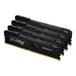 Kingston FURY Beast - DDR4 - kit - 16 Go: 4 x 4 Go - DIMM 288 broches - 2666 MHz - PC4-21300 - CL16... (KF426C16BBK4/16)_2