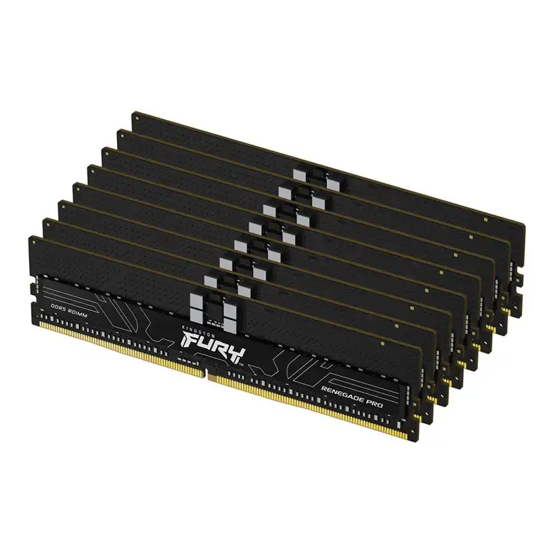 Kingston FURY Renegade Pro - DDR5 - kit - 128 Go: 8 x 16 Go - DIMM 288 broches - 4800 MHz - PC5-38... (KF548R36RBK8-128)_1