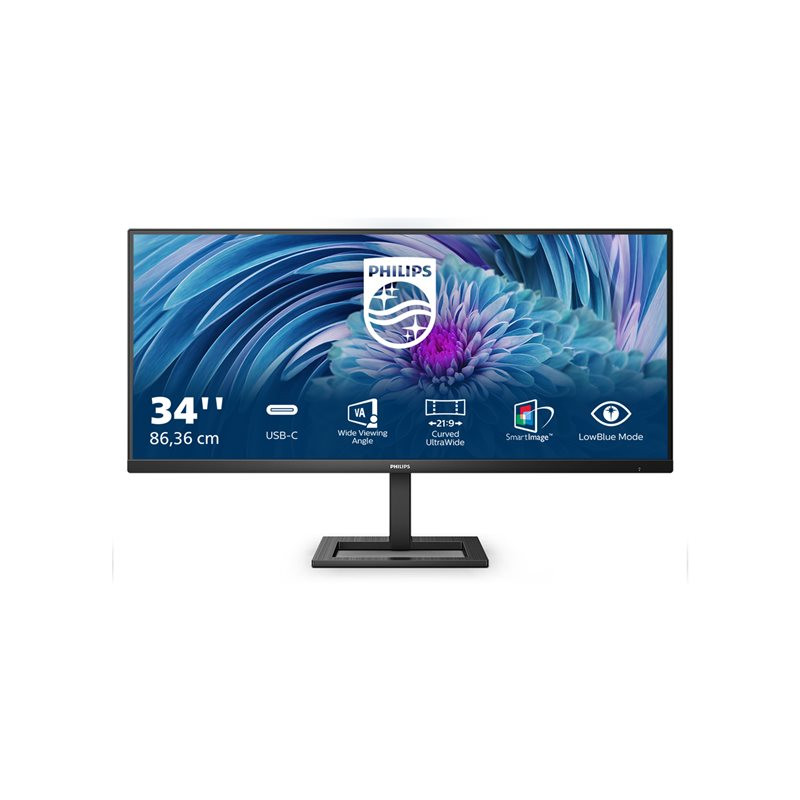 Écran LED - 34" - 3440 x 1440 WQHD @ 100 Hz - VA - 300 cd - m² - 4000:1 - 1 ms - HDMI, DisplayPort... (346E2LAE/00)_1