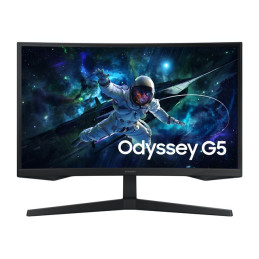 G55C Series - écran LED - jeux - incurvé - 27" - 2560 x 1440 QHD @ 165 Hz - VA - 300 cd - m² - ... (LS27CG554EUXEN)_1