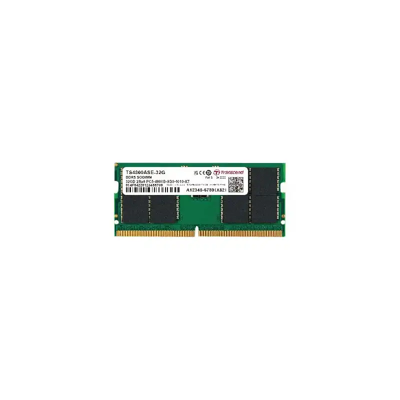 Transcend JetRAM - DDR5 - module - 8 Go - SO DIMM 262 broches - 4800 MHz - PC5-38400 - CL40 - 1.1 V - ... (JM4800ASG-8G)_1