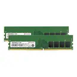 Transcend JetRAM - DDR4 - kit - 32 Go: 2 x 16 Go - DIMM 288 broches - 3200 MHz - PC4-25600 - CL22 - ... (JM3200HLE-32GK)_1