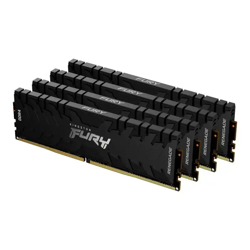 Kingston FURY Renegade - DDR4 - kit - 32 Go: 4 x 8 Go - DIMM 288 broches - 2666 MHz - PC4-21300 - C... (KF426C13RBK4/32)_1