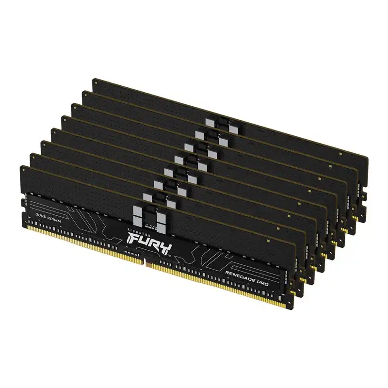 Kingston FURY Renegade Pro - DDR5 - kit - 256 Go: 8 x 32 Go - DIMM 288 broches - 4800 MHz - PC5-38... (KF548R36RBK8-256)_1