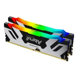 Kingston FURY Renegade RGB - DDR5 - kit - 48 Go: 2 x 24 Go - DIMM 288 broches - 6400 MHz - PC5-512... (KF564C32RSAK2-48)_1