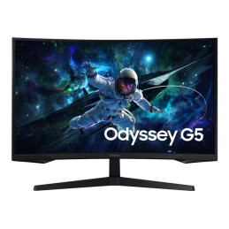 G55C Series - écran LED - jeux - incurvé - 32" - 2560 x 1440 QHD @ 165 Hz - VA - 300 cd - m² - ... (LS32CG554EUXEN)_1