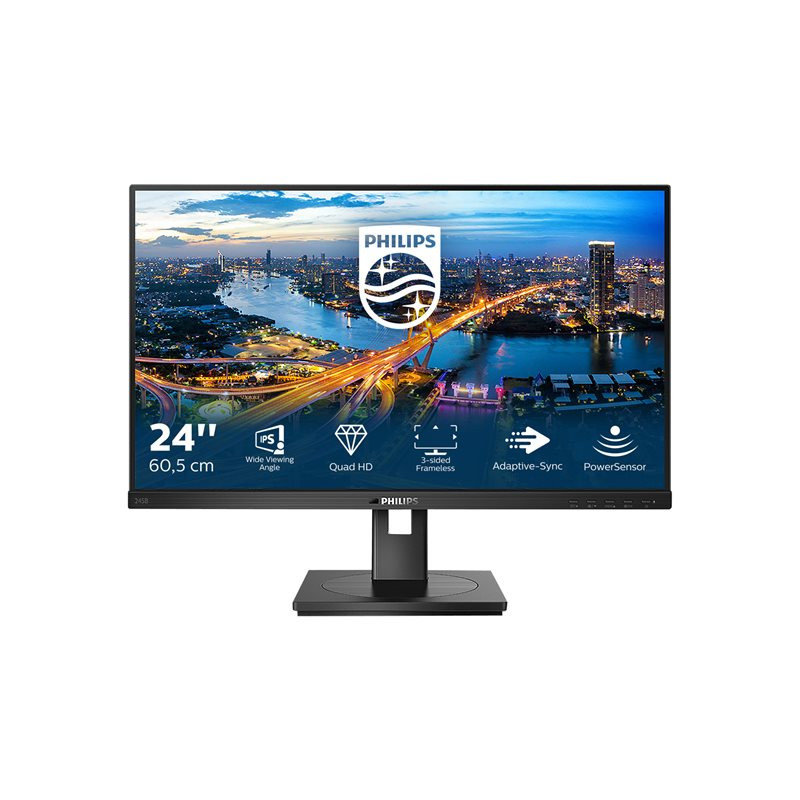 Écran LED - 24" (24" visualisable) - 2560 x 1440 QHD @ 75 Hz - IPS - 250 cd - m² - 1000:1 - 4 ms - HD... (245B1/00)_1