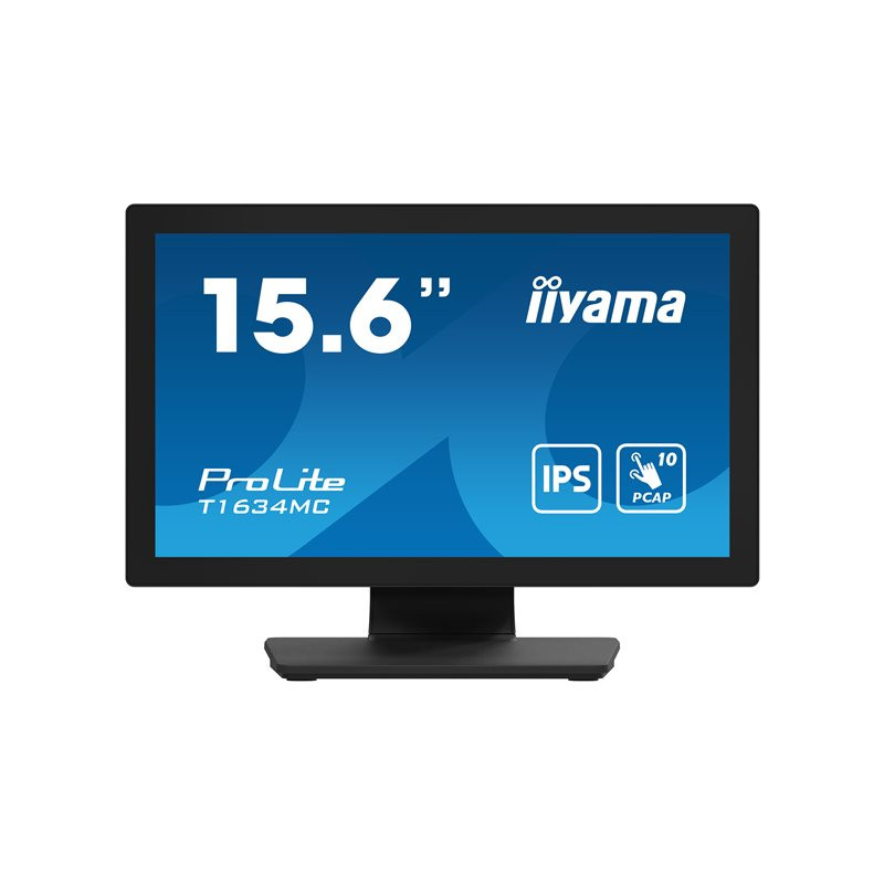 Écran LED - 15.6" - écran tactile - 1920 x 1080 Full HD (1080p) @ 60 Hz - IPS - 450 cd - m² - 700:... (T1634MC-B1S)_1