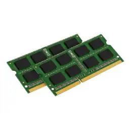 Kingston ValueRAM - DDR3 - kit - 16 Go: 2 x 8 Go - SO DIMM 204 broches - 1600 MHz - PC3-12800 - CL11 ... (KVR16S11K2/16)_1