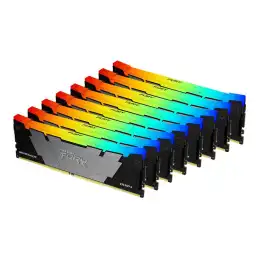 Kingston FURY Renegade RGB - DDR4 - kit - 256 Go: 8 x 32 Go - DIMM 288 broches - 3200 MHz - PC4-... (KF432C16RB2AK8/256)_1