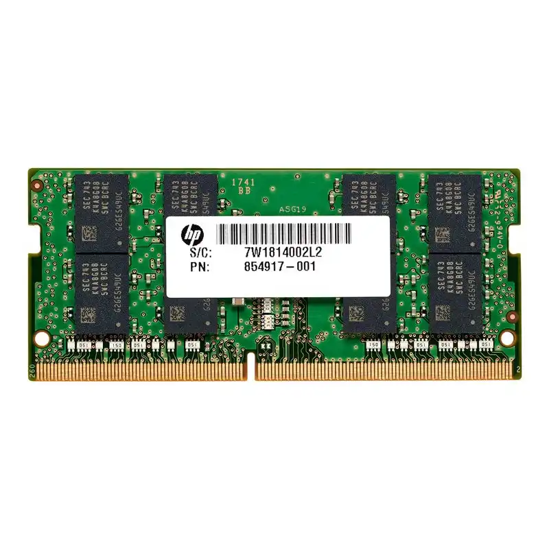 HP - DDR4 - module - 16 Go - SO DIMM 260 broches - 2666 MHz - PC4-21300 - 1.2 V - mémoire sans tampon - non... (3TK84AT)_1