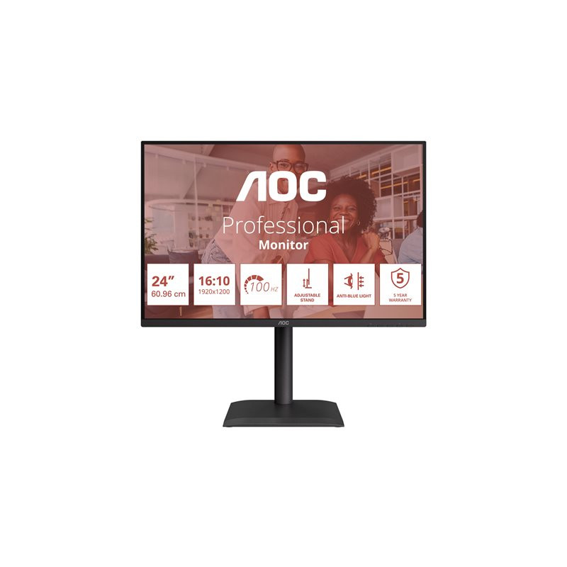 E4 Series - écran LED - 24" - 1920 x 1200 WUXGA @ 100 Hz - IPS - 1500:1 - 4 ms - HDMI, VGA, DisplayPort... (X24E4U)_1