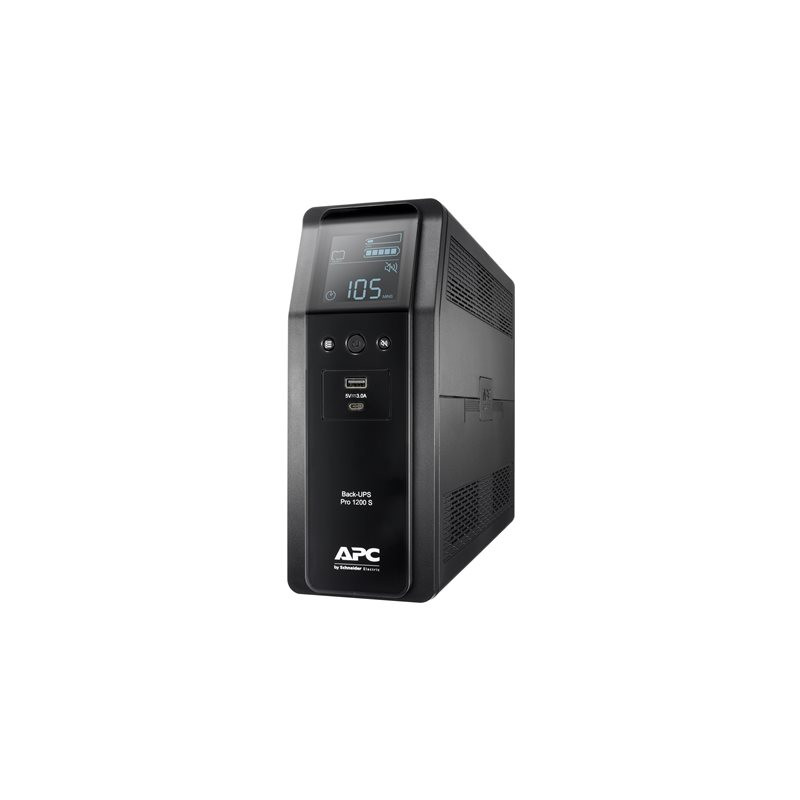 Onduleur - CA 220-240 V - 720 Watt - 1200 VA - USB - connecteurs de sortie : 8 - noir (BR1200SI)_1