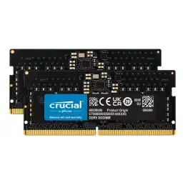 Crucial - DDR5 - kit - 16 Go: 2 x 8 Go - SO DIMM 262 broches - 5200 MHz - PC5-41600 - CL42 - 1.1 V - ... (CT2K8G52C42S5)_1
