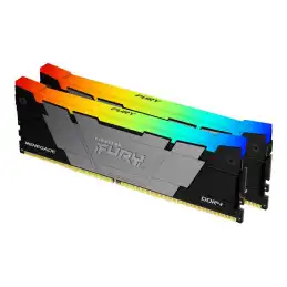 Kingston FURY Renegade RGB - DDR4 - kit - 16 Go: 2 x 8 Go - DIMM 288 broches - 4000 MHz - PC4-320... (KF440C19RB2AK2/16)_1