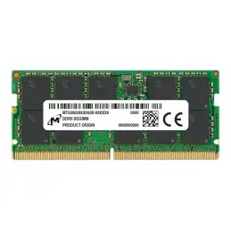 Micron - DDR5 - module - 32 Go - SO DIMM 262 broches - 4800 MHz - PC5-38400 - CL40 - 1.1 V - m... (MTC20C2085S1TC48BA1R)_1