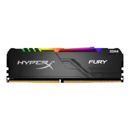 HyperX FURY RGB - DDR4 - kit - 64 Go: 4 x 16 Go - DIMM 288 broches - 3200 MHz - PC4-25600 - CL16 ... (HX432C16FB4AK4/64)_1