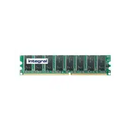 Integral - DDR - module - 1 Go - DIMM 184 broches - 333 MHz - PC2700 - CL2.5 - 2.5 V - mémoire sans tam... (IN1T1GNRKBX)_1