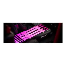 Kingston FURY Beast RGB - DDR4 - kit - 128 Go: 4 x 32 Go - DIMM 288 broches - 2666 MHz - PC4-2130... (KF426C16BBAK4/128)_4