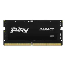 Kingston FURY Impact - DDR5 - kit - 32 Go: 2 x 16 Go - SO DIMM 262 broches - 6400 MHz - PC5-51200 -... (KF564S38IBK2-32)_2