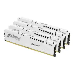 Kingston FURY Beast - DDR5 - kit - 128 Go: 4 x 32 Go - DIMM 288 broches - 5200 MHz - PC5-41600 - C... (KF552C40BWK4-128)_1