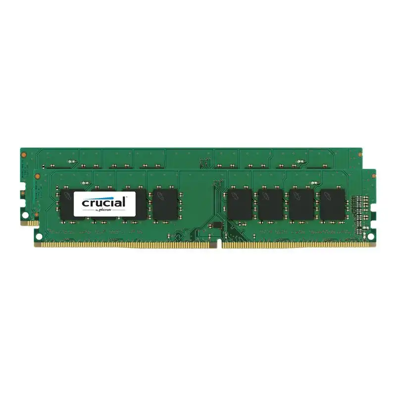 Crucial - DDR4 - kit - 32 Go: 2 x 16 Go - DIMM 288 broches - 2400 MHz - PC4-19200 - CL17 - 1.2 V - ... (CT2K16G4DFD824A)_1