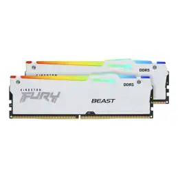 Kingston FURY Beast RGB - DDR5 - kit - 64 Go: 2 x 32 Go - DIMM 288 broches - 6000 MHz - PC5-48000 ... (KF560C40BWAK2-64)_1