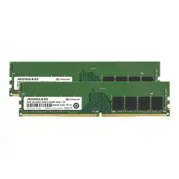 Transcend JetRAM - DDR4 - kit - 16 Go: 2 x 8 Go - DIMM 288 broches - 3200 MHz - PC4-25600 - CL22 - 1... (JM3200HLB-16GK)_1