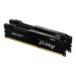 Kingston FURY Beast - DDR3 - kit - 16 Go: 2 x 8 Go - DIMM 240 broches - 1866 MHz - PC3-14900 - CL10... (KF318C10BBK2/16)_2