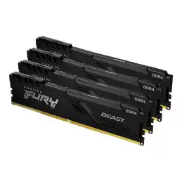 Kingston FURY Beast - DDR4 - kit - 128 Go: 4 x 32 Go - DIMM 288 broches - 2666 MHz - PC4-21300 - C... (KF426C16BBK4/128)_2