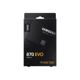 Samsung 870 EVO MZ-77E500B - SSD - chiffré - 500 Go - interne - 2.5" - SATA 6Gb - s - mémoire tampon ... (MZ-77E500B/EU)_10