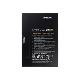 Samsung 870 EVO MZ-77E500B - SSD - chiffré - 500 Go - interne - 2.5" - SATA 6Gb - s - mémoire tampon ... (MZ-77E500B/EU)_11