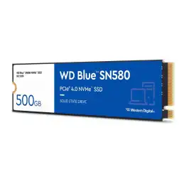 WD Blue SN580 - SSD - 500 Go - interne - M.2 2280 - PCIe 4.0 x4 (NVMe) (WDS500G3B0E)_1