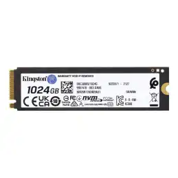 Kingston KC3000 - SSD - 1024 Go - interne - M.2 2280 - PCIe 4.0 (NVMe) - pour Intel Next Unit of Com... (SKC3000S/1024G)_3