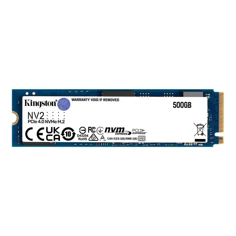 Kingston NV2 - SSD - 500 Go - interne - M.2 2280 - PCIe 4.0 x4 (NVMe) - pour Intel Next Unit of Computin... (SNV2S/500G)_1