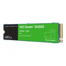 WD Green SN350 NVMe SSD - SSD - 480 Go - interne - M.2 2280 - PCIe 3.0 x4 (NVMe) (WDS480G2G0C)_1