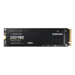 Samsung 980 - SSD - chiffré - 500 Go - interne - M.2 2280 - PCIe 3.0 x4 (NVMe) - AES 256 bits - TCG Opa... (MZ-V8V500BW)_2