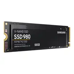 Samsung 980 - SSD - chiffré - 500 Go - interne - M.2 2280 - PCIe 3.0 x4 (NVMe) - AES 256 bits - TCG Opa... (MZ-V8V500BW)_3