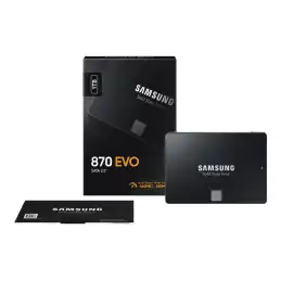 Samsung 870 EVO MZ-77E1T0B - SSD - chiffré - 1 To - interne - 2.5" - SATA 6Gb - s - mémoire tampon : ... (MZ-77E1T0B/EU)_8