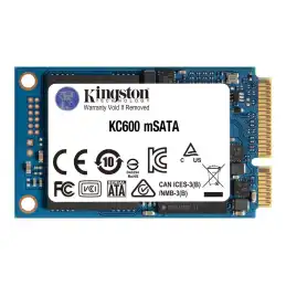 Kingston KC600 - SSD - chiffré - 512 Go - interne - mSATA - SATA 6Gb - s - AES 256 bits - Self-Encryp... (SKC600MS/512G)_1