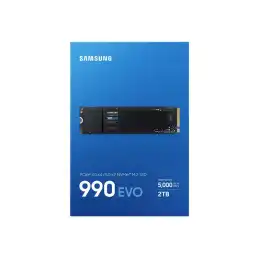 Samsung 990 EVO - SSD - chiffré - 2 To - interne - M.2 2280 - PCI Express 5.0 x4 (NVMe) - AES 256 bits ... (MZ-V9E2T0BW)_5