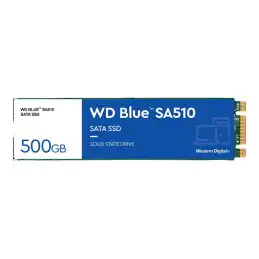 WD Blue SA510 - SSD - 500 Go - interne - M.2 2280 - SATA 6Gb - s - bleu (WDS500G3B0B)_3