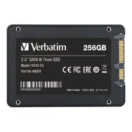 Verbatim Vi550 - SSD - 256 Go - interne - 2.5" - SATA 6Gb - s (49351)_3